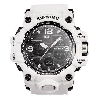 White edition of the Mark Fairwhale FW-4230 ROGUEFORCE tactical electronic watch.