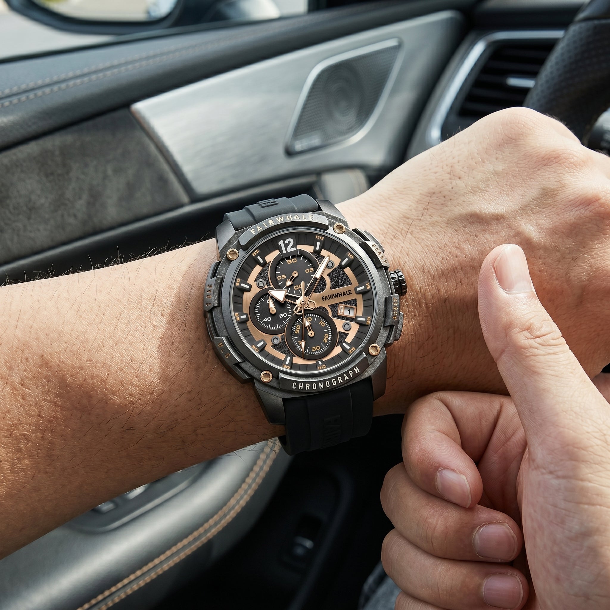 Carlos L. wearing the REFUSIO watch